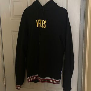 Black v files hoodie
